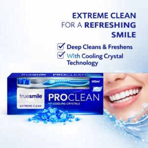 ست مسواک و خمیردندان ترو اسمایل مدل Extra Clean