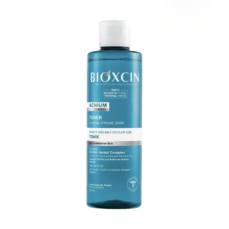 bioxcin-anti-acne-toner-oily-combination-skin-200ml-masokala تونر ضد جوش پوست چرب و مختلط بیوکسین Bioxcin حجم 200 میل
