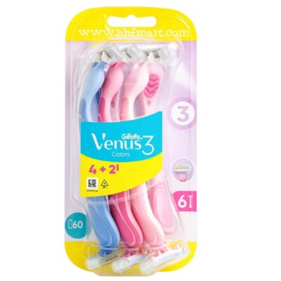 خودتراش زنانه ژیلت ونوس بسته 6 عددی 3 لبه