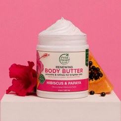 كره بدن پتال فرش Petal Fresh مدل Renewing حاوی Hibiscus & Papaya حجم 237 میل