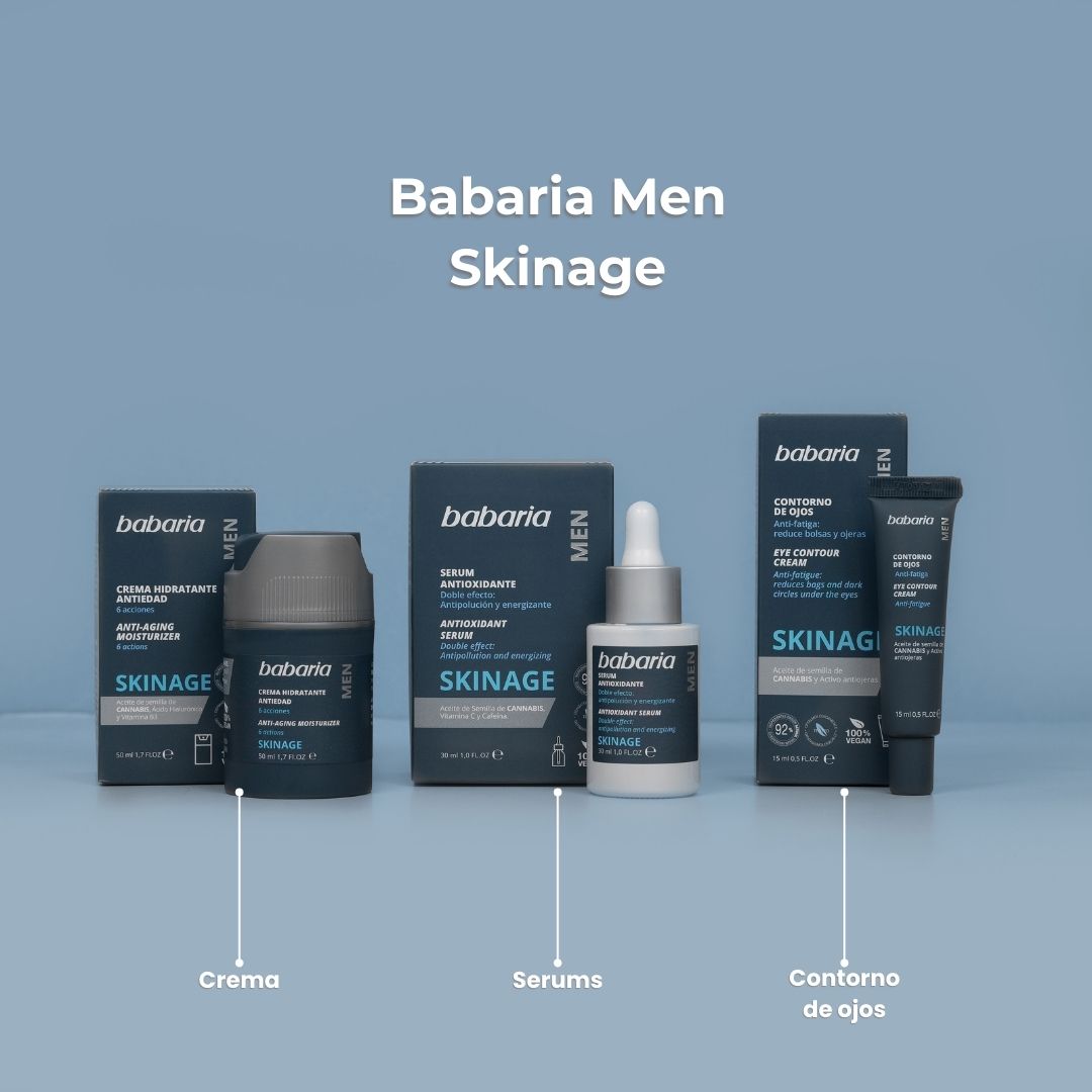 سرم مردانه باباريا Babaria مدل Skinage حاوى Antioxidante حجم 30 ميل