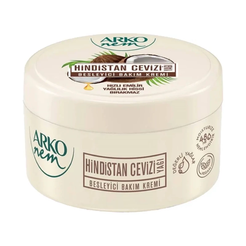 ARKO-COCONAT-250-ML کرم مرطوب کننده دست و صورت ارکو رایحه نارگیل