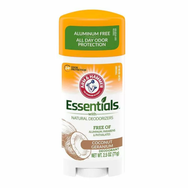 arm-hammer-essentials-solid-deodorant-coconut-geranium-masokala.com مام صابونی آرم اند هامر رایحه نارگیل
