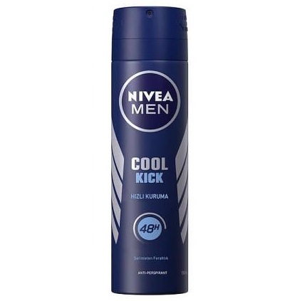 nivea-men-cool-kick-anti-perspirant-deodorant-150ml-parfum-deodorant-rollon-nivea-7518-67-O اسپری ضد تعریق نیوا Nivea مردانه مدل Cool Kick حجم 150 میل - Image 1