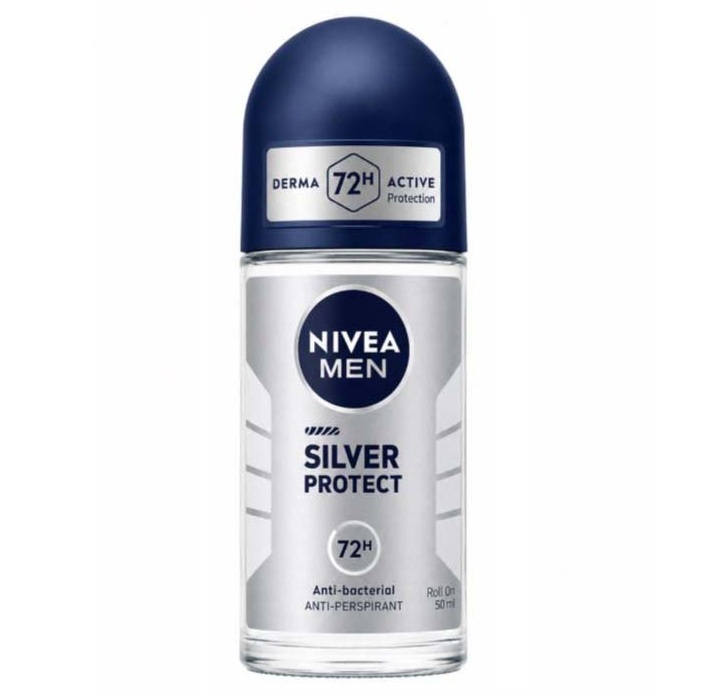 nivea-men-roll-on-cool-silver-protect مام رولی نیوا Nivea مردانه مدل Silver Protect حجم 50 میل - Image 1