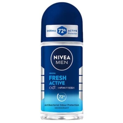 مام رولی نیوا Nivea مردانه مدل Fresh Active حجم 50 میل