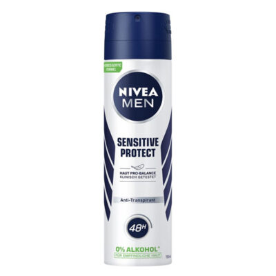 اسپری ضد تعریق نیوا Nivea مردانه مدل Sensitive Protect حجم 150 میل