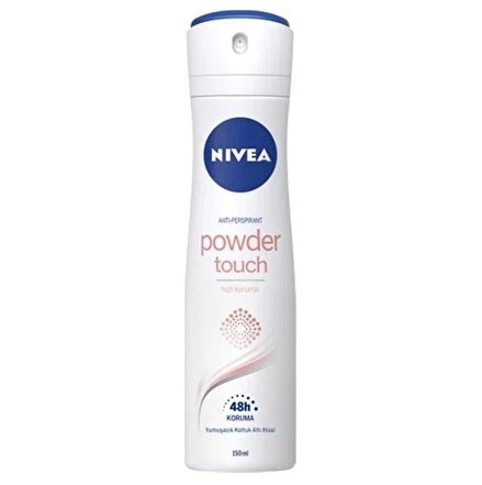 nivea-powder-touch-150ml اسپری ضد تعریق نیوا Nivea زنانه مدل Powder Touch حجم 150 میل - Image 1