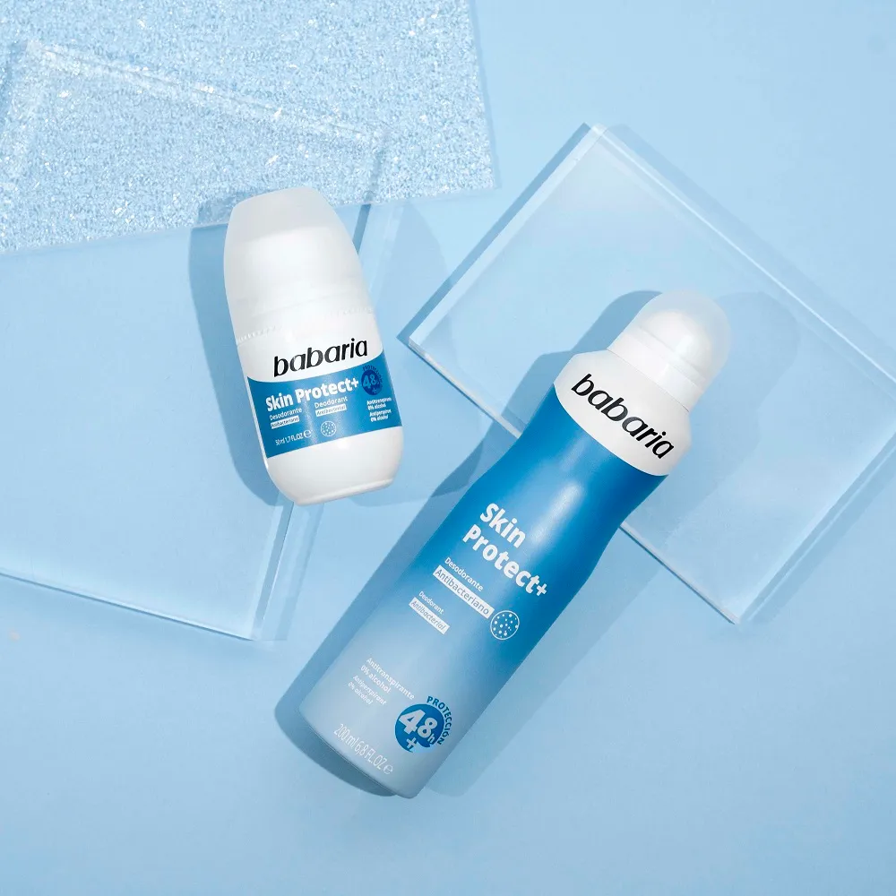 دئودورانت باباريا Babaria مدل Skin Protect+ آنتى باكتريال حجم 200 ميل