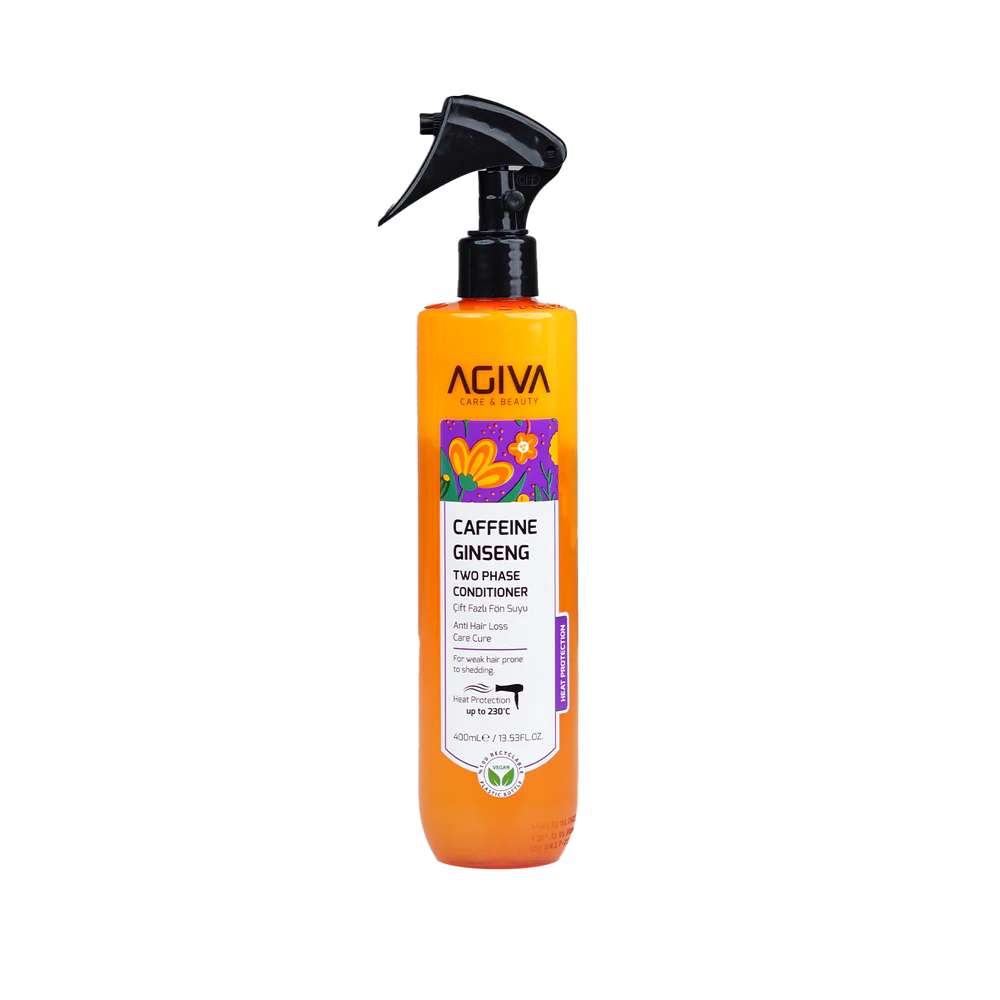 agiva-caffeine-ginseng-pro-care-two-phase-conditioner-masokala.com سرم دو فاز ضد حرارت آگیوا حاوی کافئین و جنسینگ