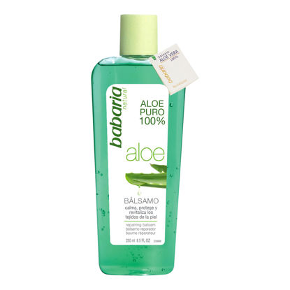 babaria-after-sun-aloe-vera-gel-250ml-masokala.com ژل بعد حمام آفتاب باباریا Babaria حاوى آلوئه ورا حجم 250 ميل