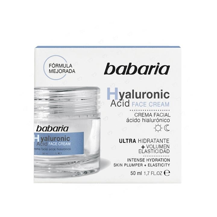 babaria-hyaluronic-acid-anti-wrinkle-cream-50ml-masokala.com كرم ضد چروک و جوانساز باباریا Babaria حاوی هیالورونیک اسید حجم 50 میل