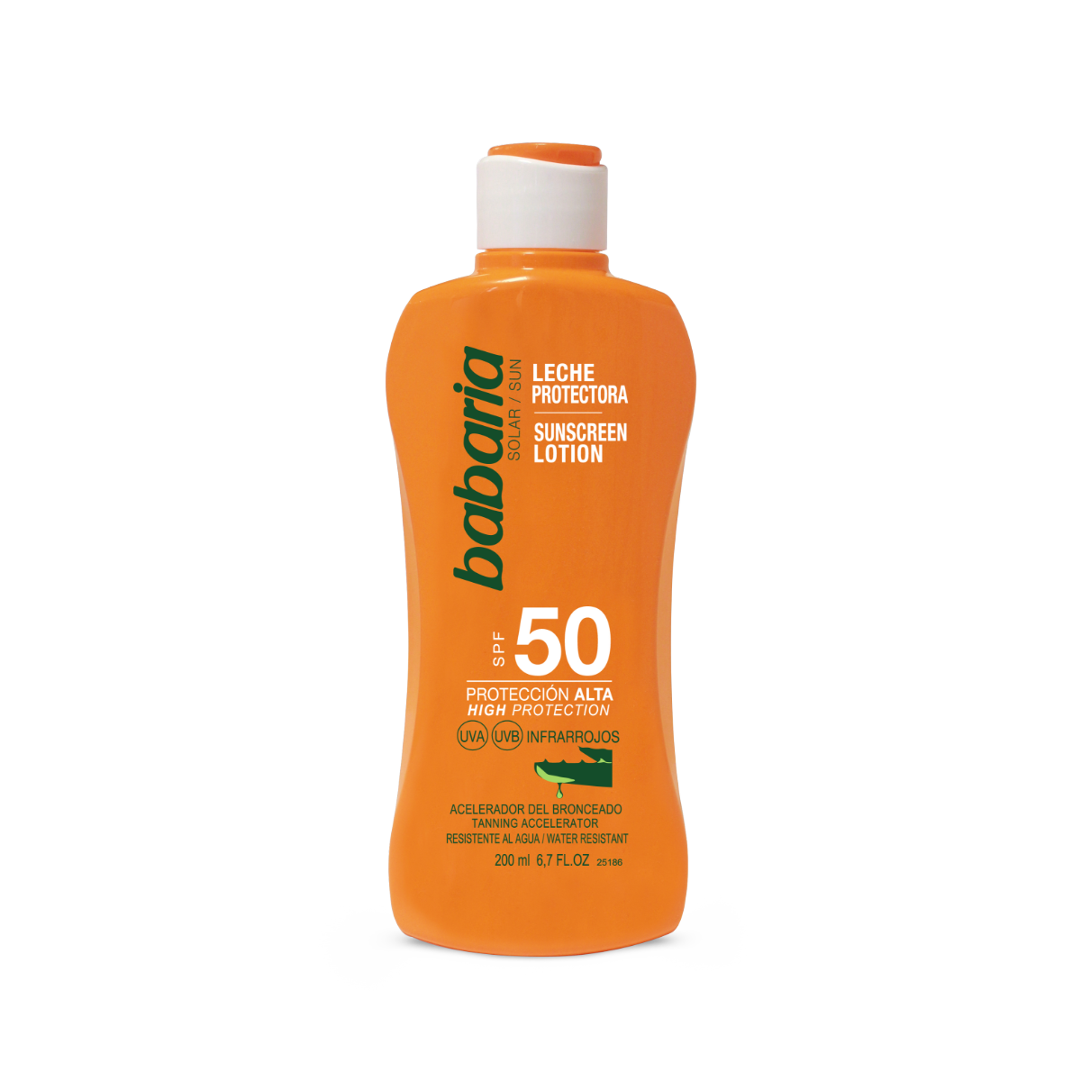 babaria-sunscreen-lotion-200ml-masokala.com. لوسيون ضد آفتاب باباريا Babaria حجم 200 ميل