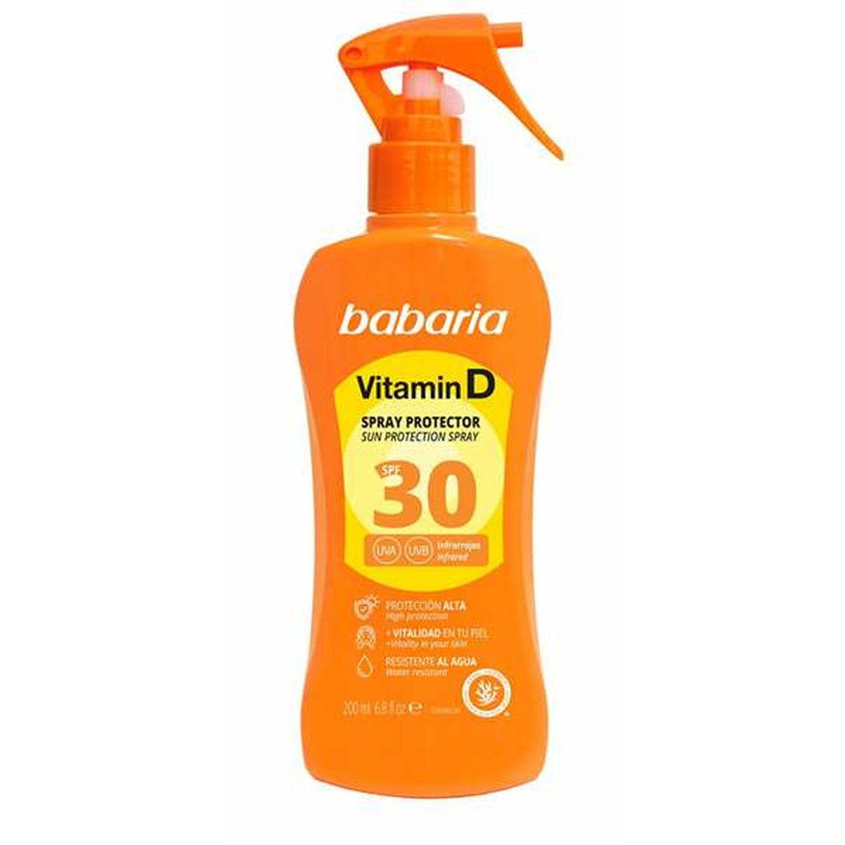 babaria-vitamin-d-sunscreen-spray-200ml-masokala.com اسپری ضد آفتاب باباریا Babaria حاوى ويتامين D حجم 200 ميل