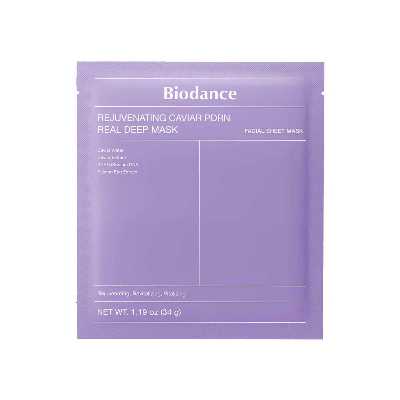biodance-caviar-and-pdrn-deep- renewal-repair-mask-masokala.com ماسک ورقه ای جوانساز خاویار و PDRN بایودنس