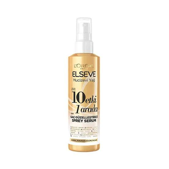 elseve-extraordinary-oil-10-in-1-beautifying-hair-spray-serum-masokala.com اسپری مو 10 کاره لورال مدل Mucizevi yag