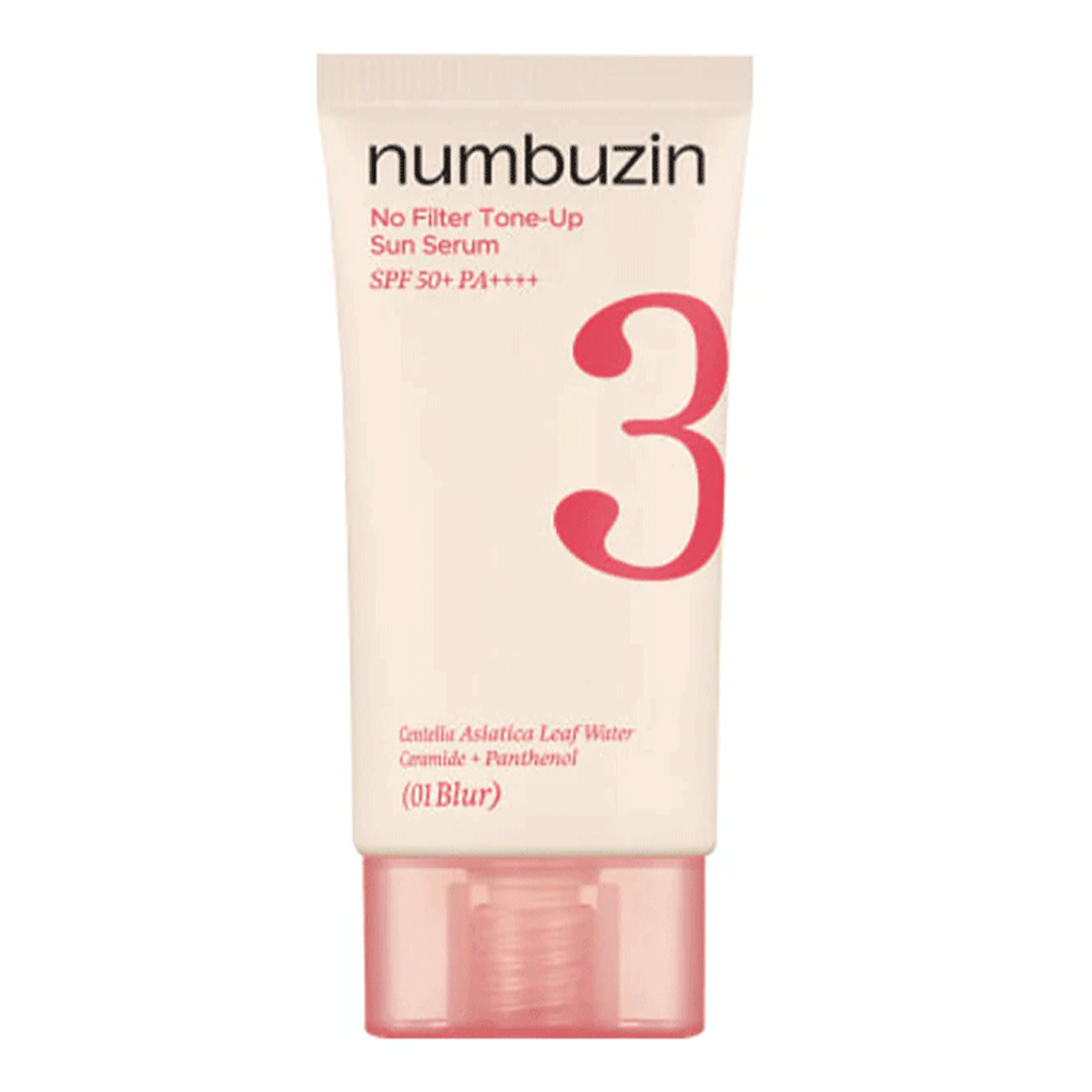 numbuzin-no3-tone-up-sun-serum-01-blur-masokala.com ضدآفتاب تون آپ شماره 3 نامبوزین