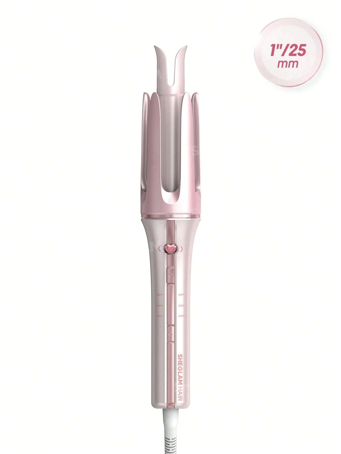 sheglam-pink-curly دستگاه فر کننده شیگلم رنگ صورتی سایز 25