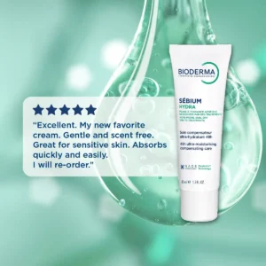 آبرسان پوست چرب بایودرما Bioderma مدل Sebium Hydra حجم 40 میل