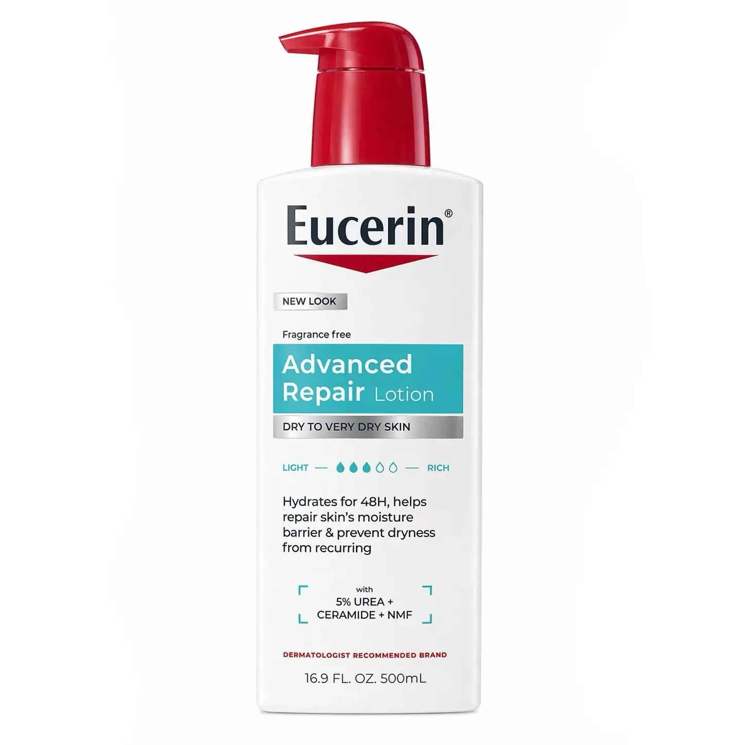 Eucerin Advanced Repair Body Lotion for Dry Skin 500ml (2) لوسیون ترمیم کننده اوسرین Eucerin پوست های خیلی خشک مدل Advanced Repair حجم 500 میل