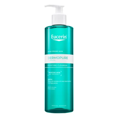 ژل شستشو پوست چرب و ضد منافذ اوسرین Eucerin مدل DermoPure حجم 400 میل