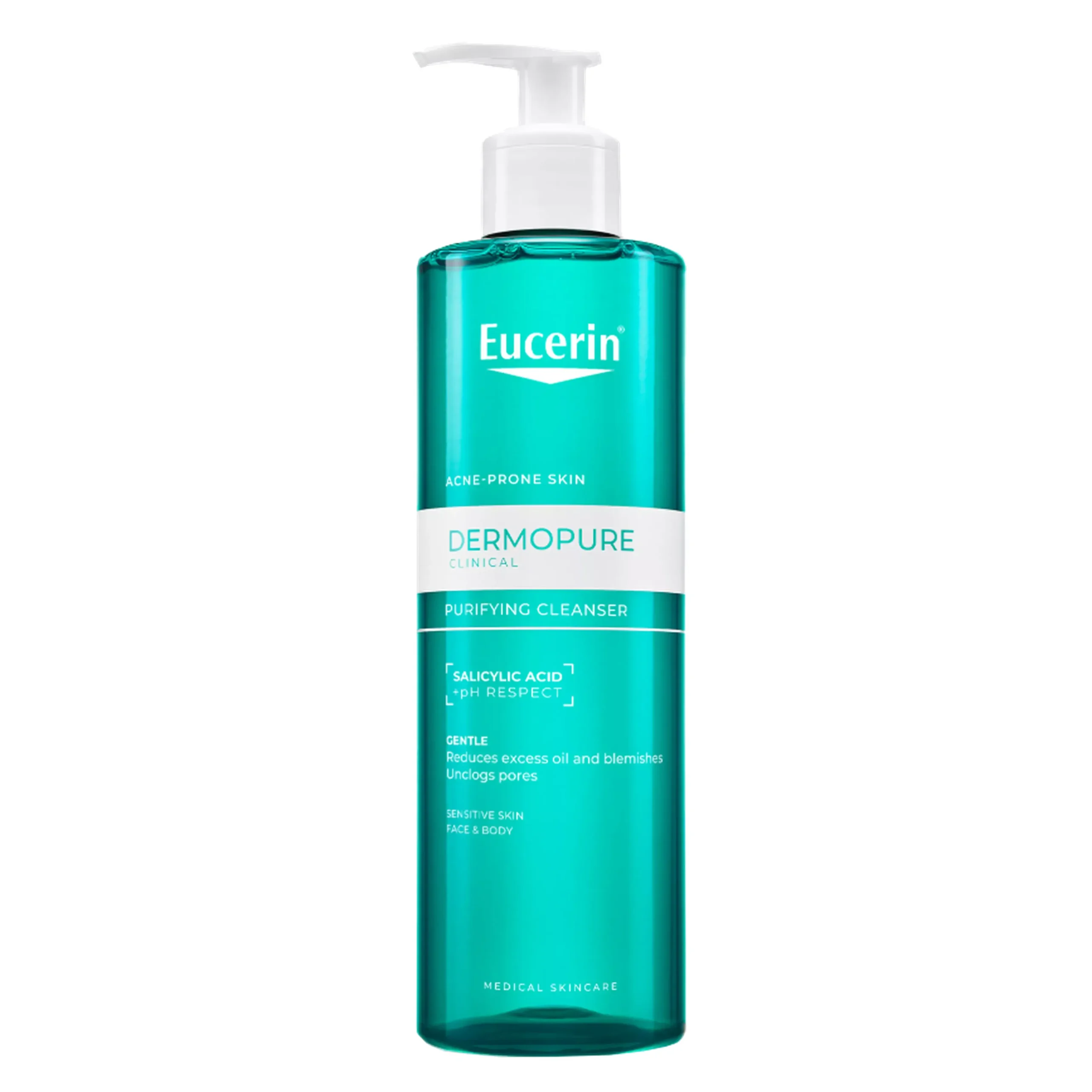 Eucerin DermoPure Cleansing Gel 400ml (2) ژل شستشو پوست چرب و ضد منافذ اوسرین Eucerin مدل DermoPure حجم 400 میل