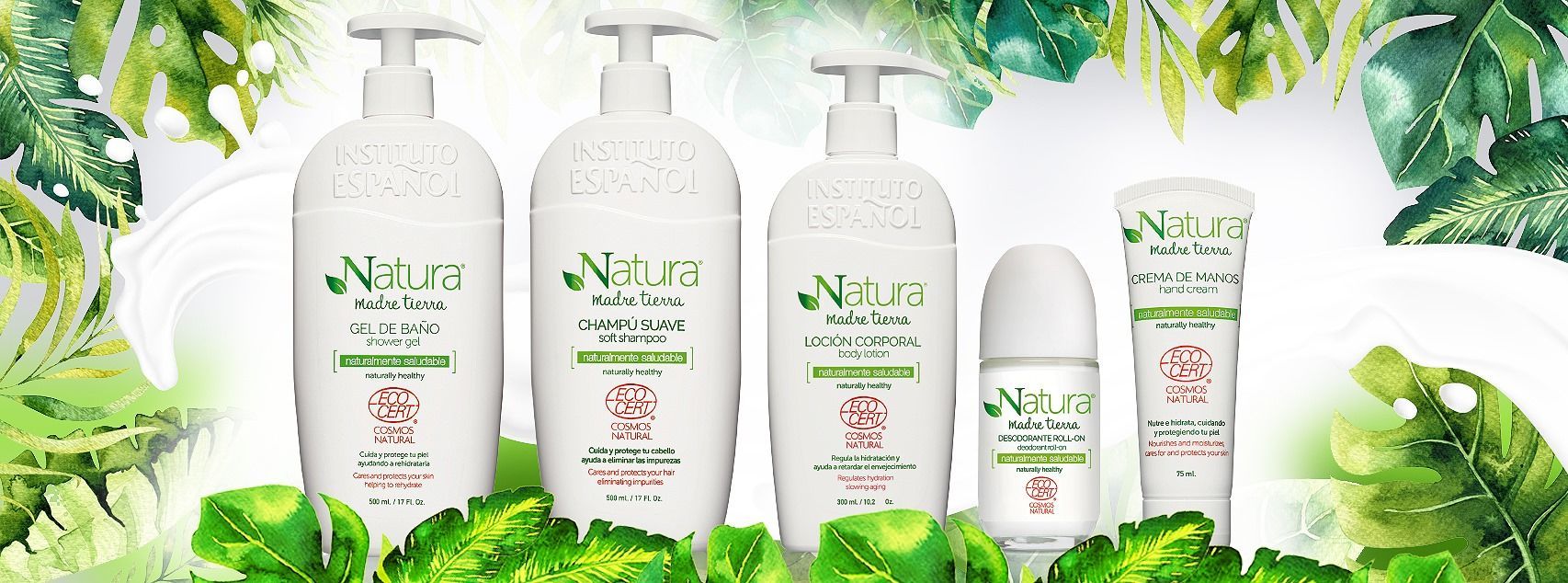 مام رولی انستیتو اسپانول Instituto Espanol بدون آلومينيوم و الكل مدل Natura حجم 75 میل