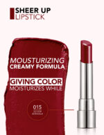 رژ لب جامد شیر آپ فلورمار Flormar Sheer Up شماره 015 رنگ Go For Bordeaux - Image 3
