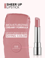 رژ لب جامد شیر آپ فلورمار Flormar Sheer Up شماره 018 رنگ Enchanted Kiss - Image 3