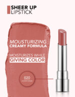رژ لب جامد شیر آپ فلورمار Flormar Sheer Up شماره 020 رنگ Hidden Desire - Image 3