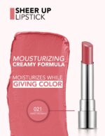 رژ لب جامد شیر آپ فلورمار Flormar Sheer Up شماره 021 رنگ Sweet Moment - Image 3