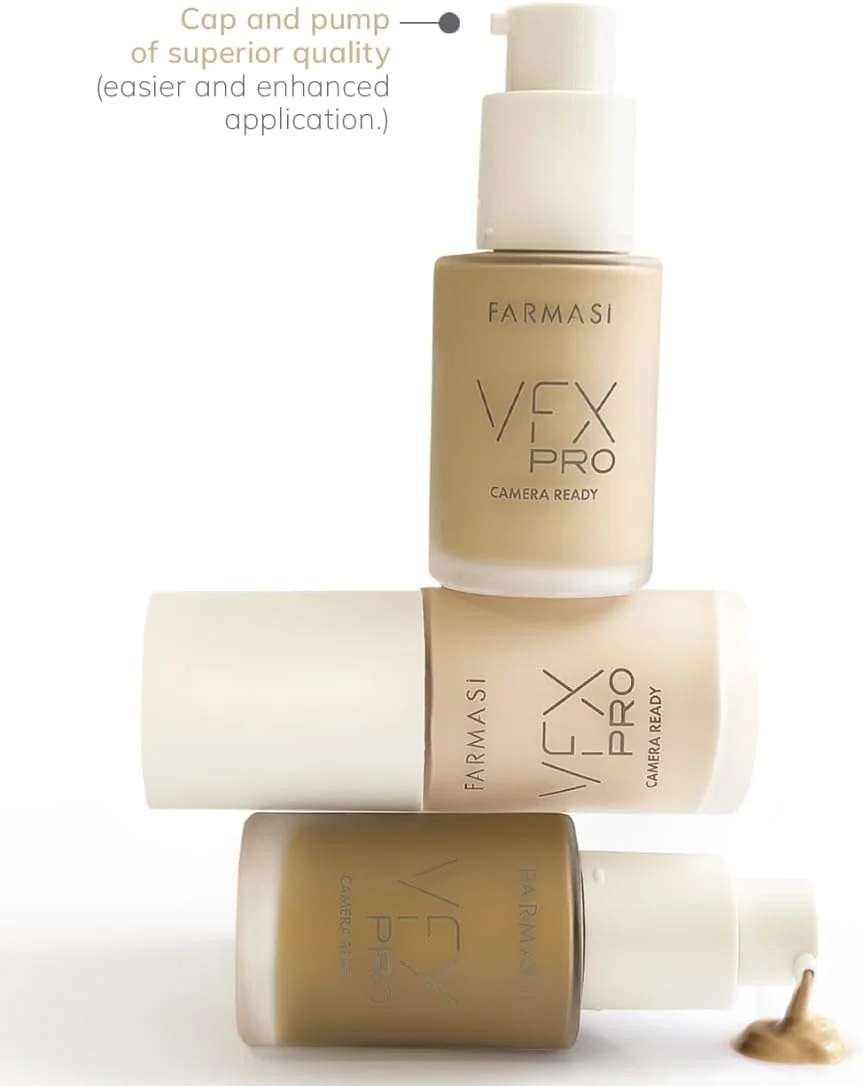 كرم پودر فول كاور فارماسی Farmasi مدل VFX Pro شماره W08 حجم 30 میل