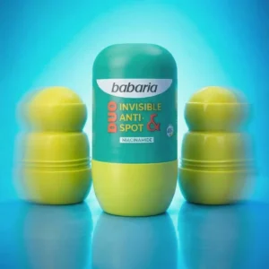 مام رولی ضد لک و روشن کننده باباریا Babaria مدل Duo Invisible Antispot حجم 50 میل