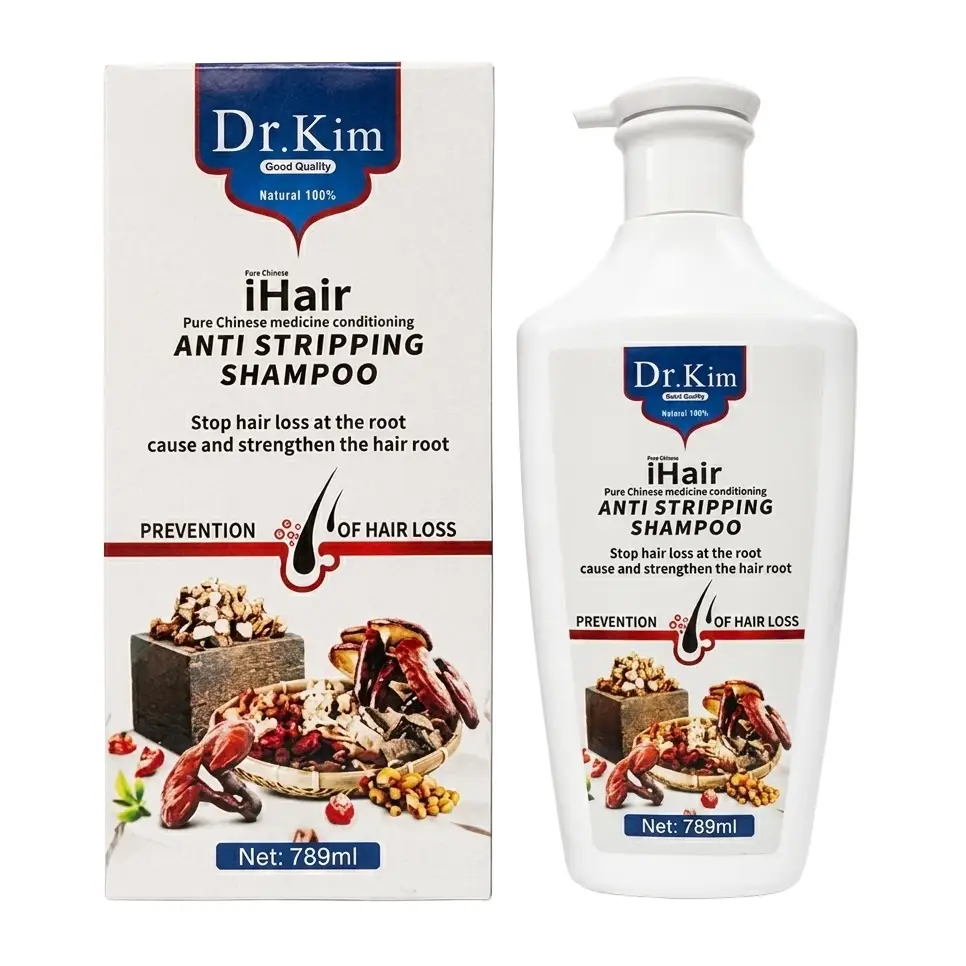 dr-kim-herbal-anti-hair-loss-shampoo-16-herbal-extracts-789ml-masokala.com شامپو گیاهی درمانى ضد ريزش دکتر کیم Dr.Kim حاوی 16 نوع عصاره گیاهی حجم 789 میل