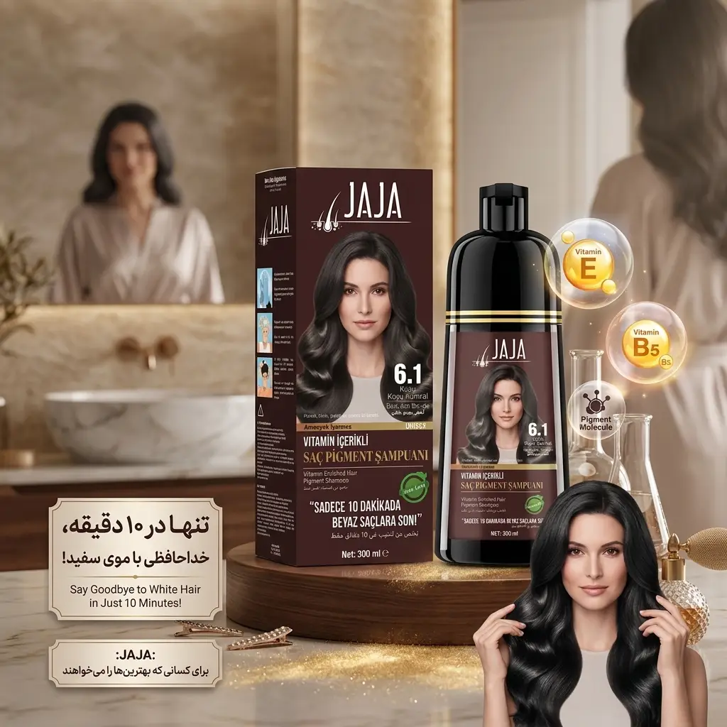 شامپو رنگ جاجا Jaja شماره 6.1 رنگ Dark Ash Blonde حجم 300 ميل