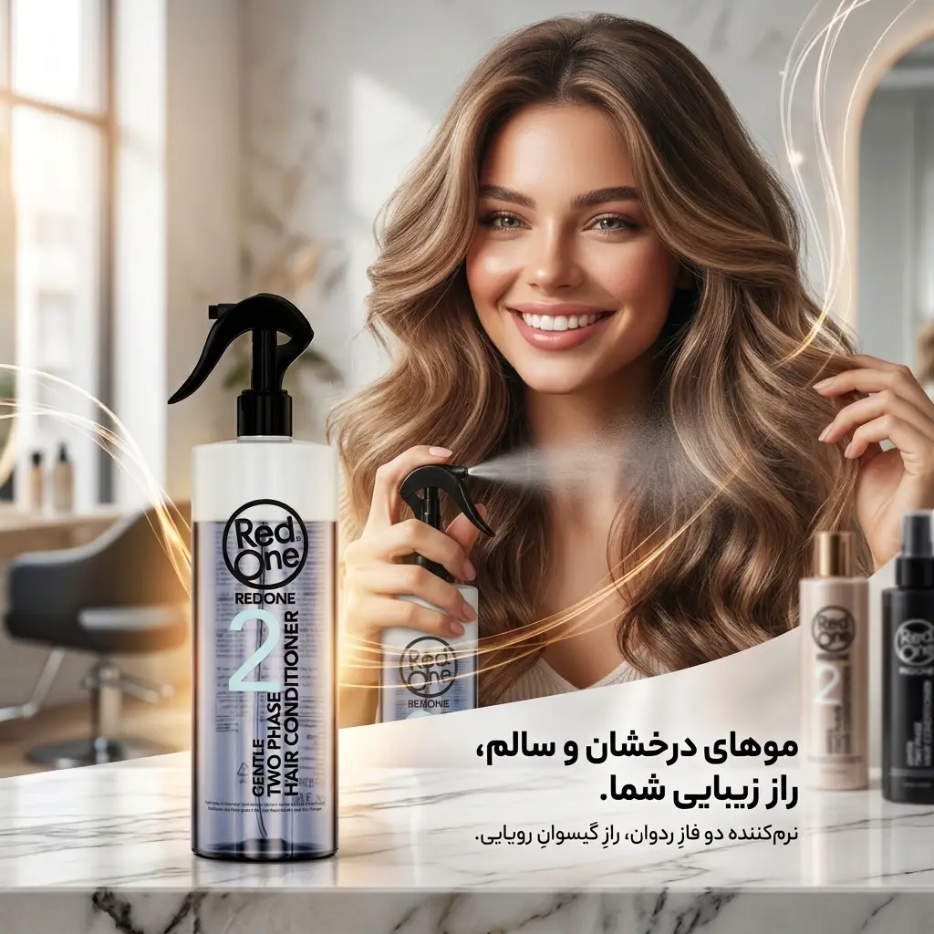 اسپری دو فاز رد وان Red One مدل Gentle شماره 2 حجم 400 ميل
