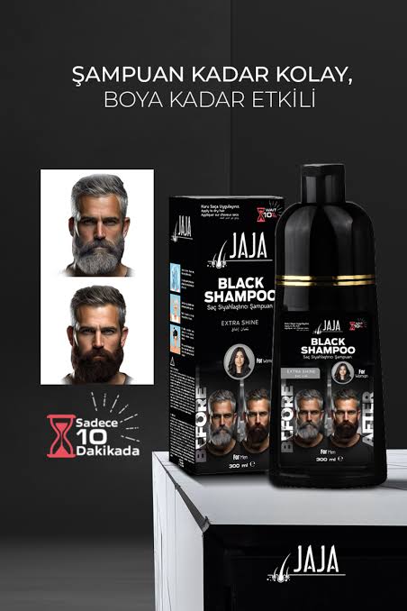شامپو رنگ مردانه جاجا Jaja رنگ سیاه حجم 300 ميل
