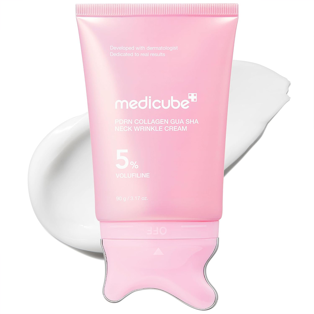 medicube-PDRN-Collagen-Gua-Sha-Neck-Wrinkle-Cream کرم گواشا مدی کیوب